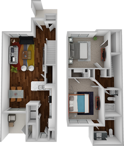 Colorado-Two Bedroom / Two Bath-1,058 Sq.Ft.*